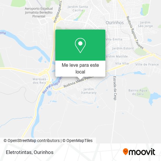 Eletrotintas mapa
