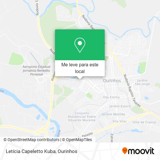 Letícia Capeletto Kuba mapa