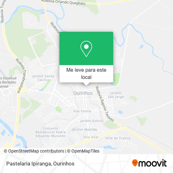 Pastelaria Ipiranga mapa