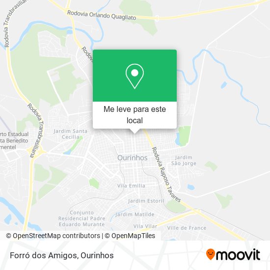 Forró dos Amigos mapa