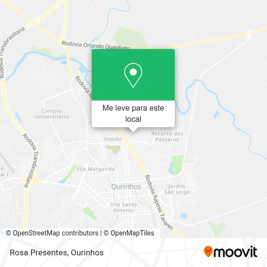 Rosa Presentes mapa