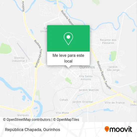 República Chapada mapa