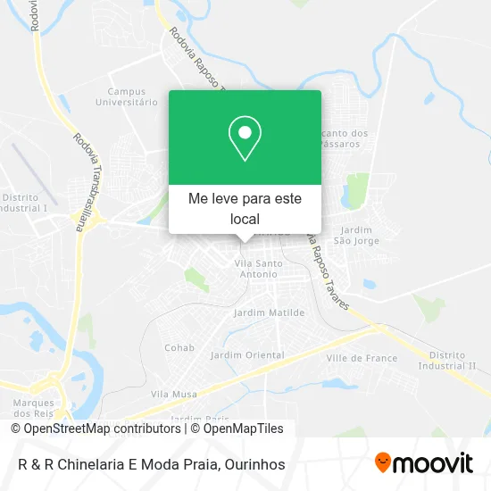 R & R Chinelaria E Moda Praia mapa