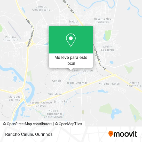 Rancho Calule mapa