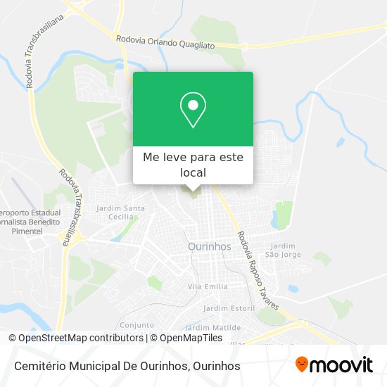 Cemitério Municipal De Ourinhos mapa