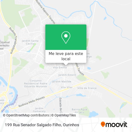 199 Rua Senador Salgado Filho mapa