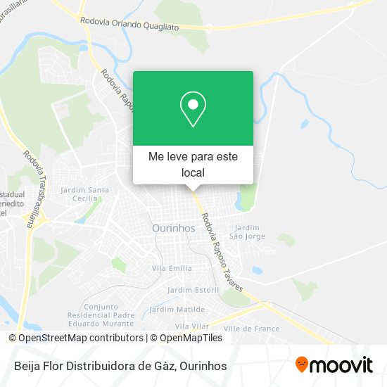 Beija Flor Distribuidora de Gàz mapa