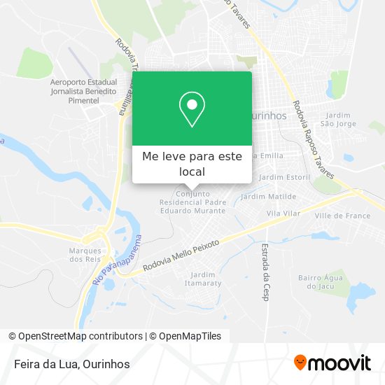 Feira da Lua mapa
