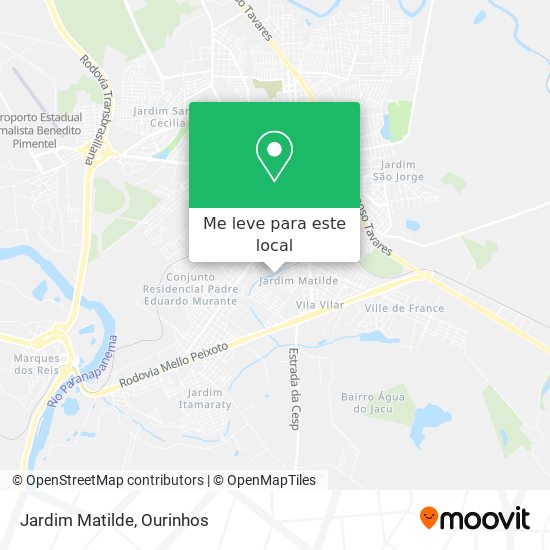 Jardim Matilde mapa