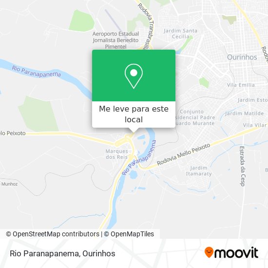 Rio Paranapanema mapa