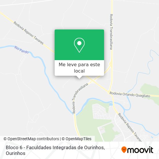 Bloco 6 - Faculdades Integradas de Ourinhos mapa