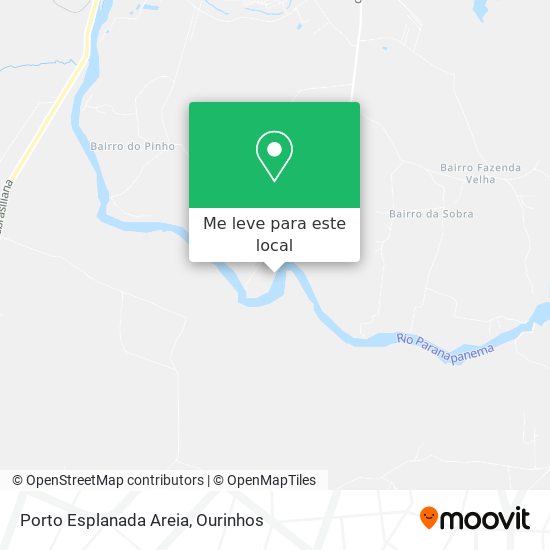 Porto Esplanada Areia mapa