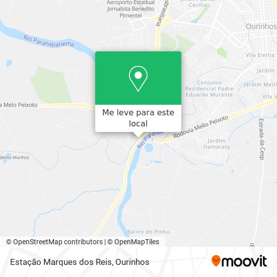 Estação Marques dos Reis mapa