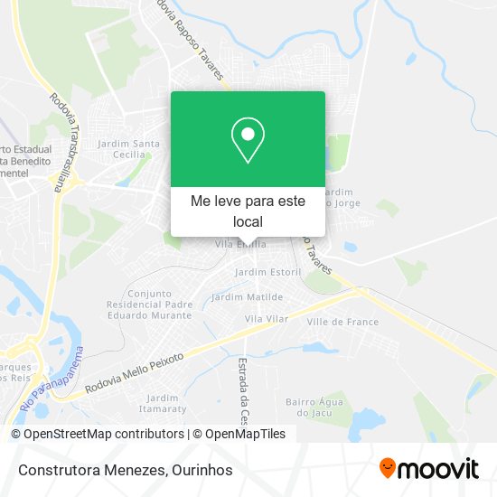 Construtora Menezes mapa