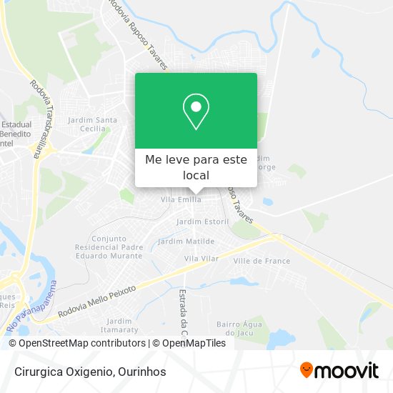 Cirurgica Oxigenio mapa