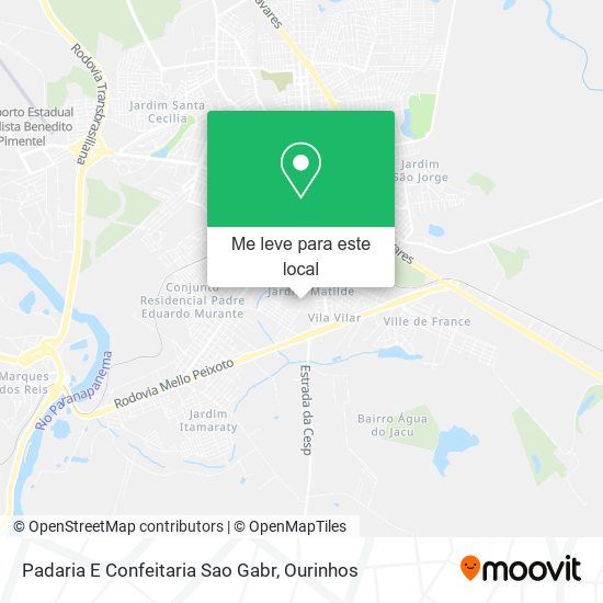 Padaria E Confeitaria Sao Gabr mapa