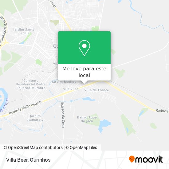 Villa Beer mapa