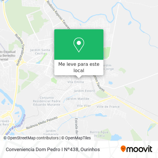 Conveniencia Dom Pedro I Nº438 mapa