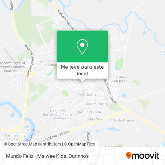Mundo Feliz - Malwee Kids mapa