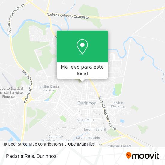 Padaria Reis mapa