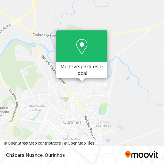 Chácara Nuance mapa