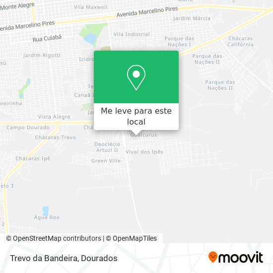 Trevo da Bandeira mapa