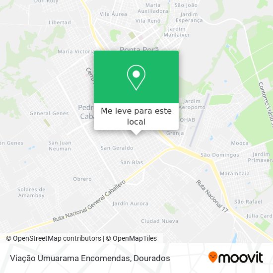 Viação Umuarama Encomendas mapa