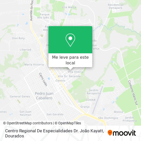 Centro Regional De Especialidades Dr. João Kayatt mapa