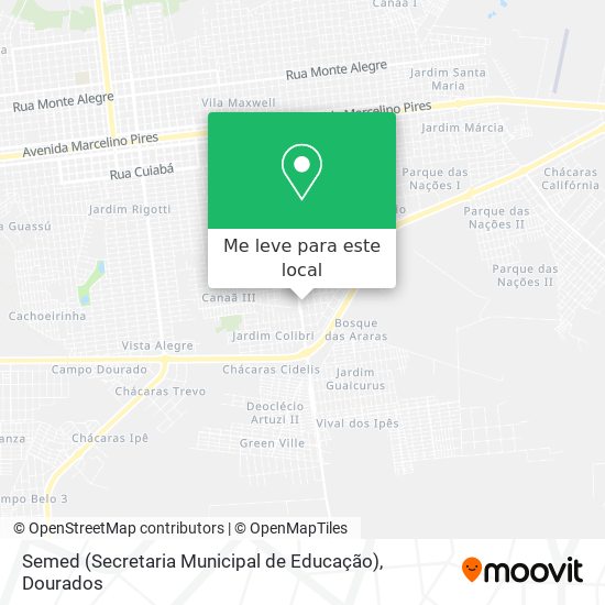 Semed (Secretaria Municipal de Educação) mapa