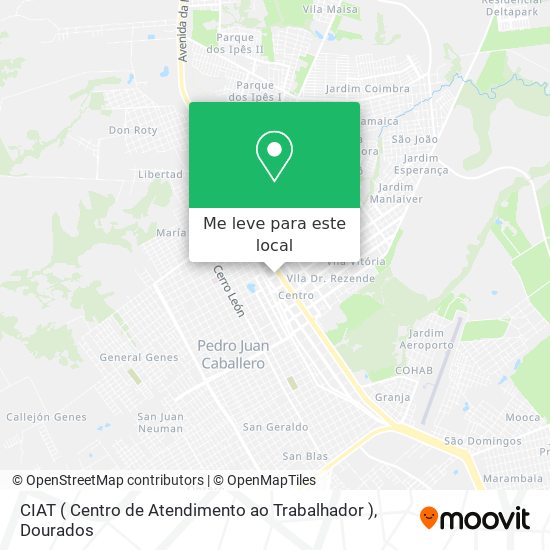 CIAT ( Centro de Atendimento ao Trabalhador ) mapa
