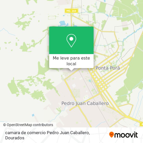 camara de comercio Pedro Juan Caballero mapa