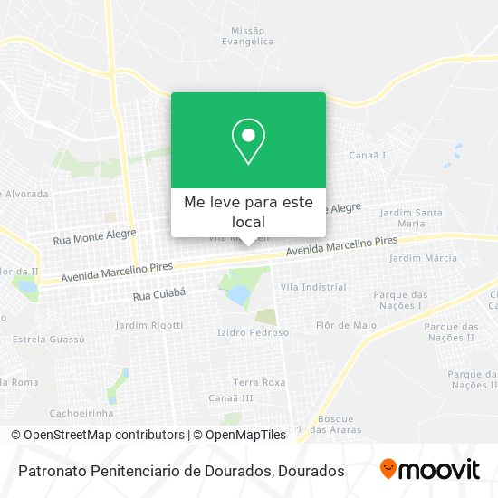 Patronato Penitenciario de Dourados mapa