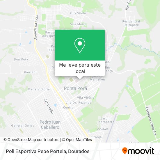 Poli Esportiva Pepe Portela mapa