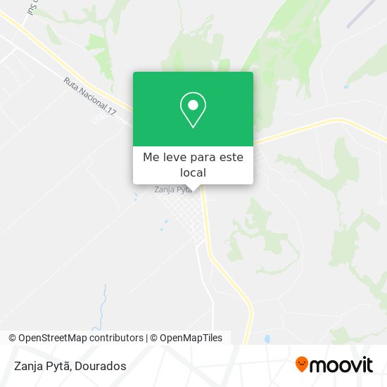 Zanja Pytã mapa