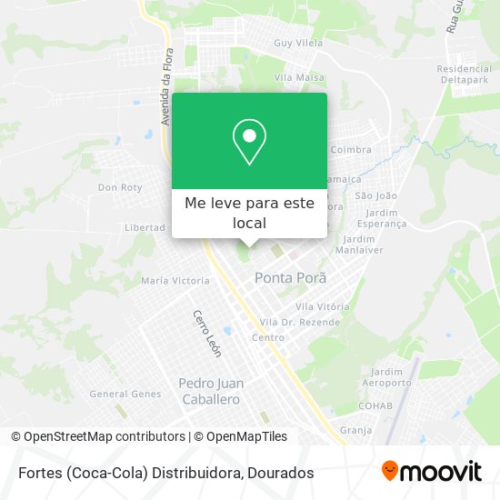 Fortes (Coca-Cola) Distribuidora mapa