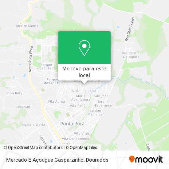 Mercado E Açougue Gasparzinho mapa