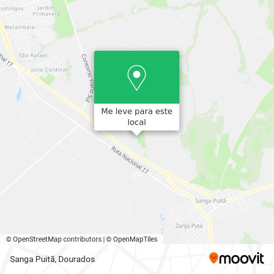 Sanga Puitã mapa