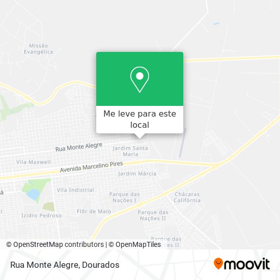 Rua Monte Alegre mapa