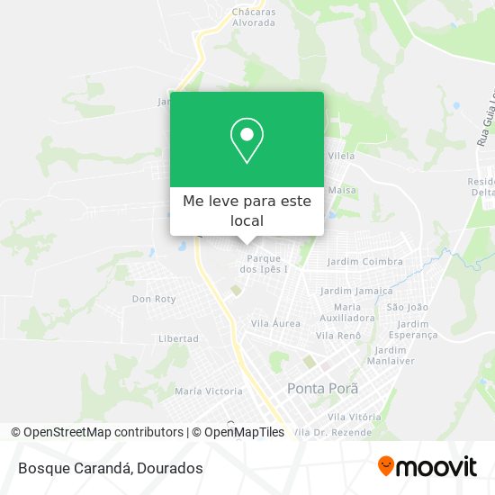 Bosque Carandá mapa