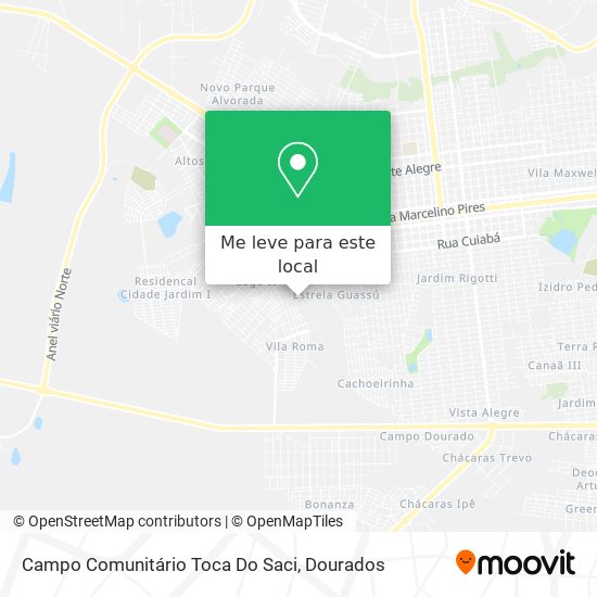 Campo Comunitário Toca Do Saci mapa