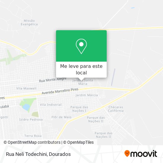 Rua Neli Todechini mapa