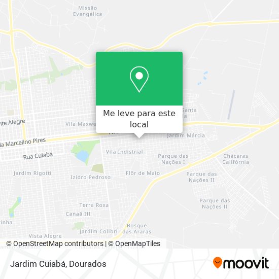 Jardim Cuiabá mapa