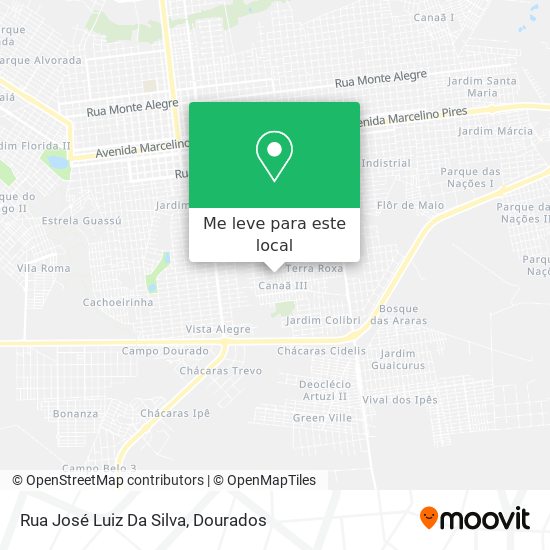 Rua José Luiz Da Silva mapa