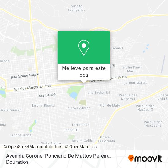 Avenida Coronel Ponciano De Mattos Pereira mapa