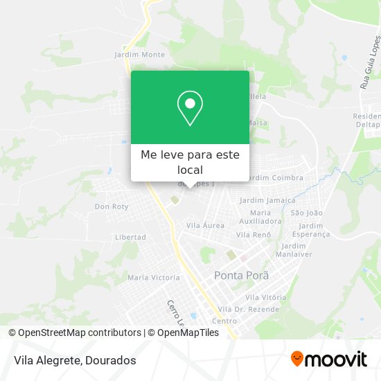 Vila Alegrete mapa