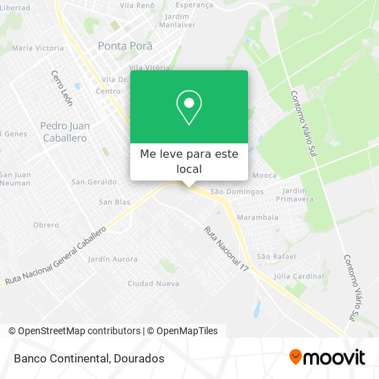 Banco Continental mapa