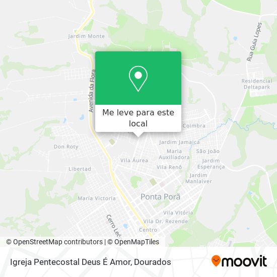 Igreja Pentecostal Deus É Amor mapa