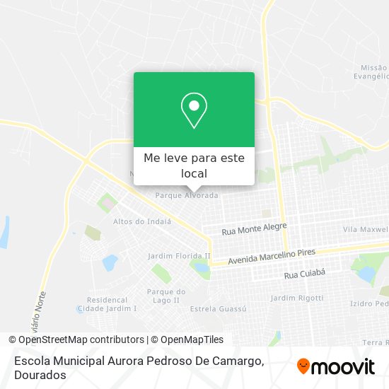 Escola Municipal Aurora Pedroso De Camargo mapa
