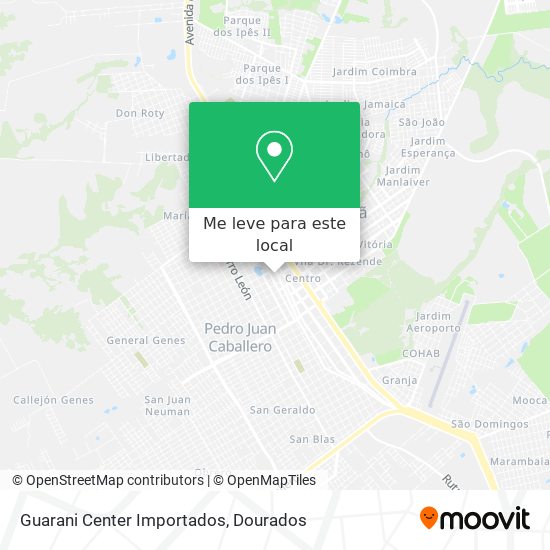 Guarani Center Importados mapa