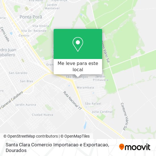 Santa Clara Comercio Importacao e Exportacao mapa